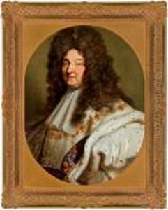 Ritratto Di Luigi Xiv Con L"""" Ordre De Saint Esprit