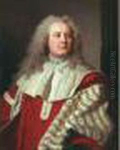 Portrait De Monsieur De Castagnier, President A Mortier Du Parlement De Toulouse by Hyacinthe Rigaud
