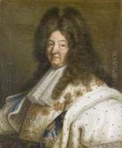 Bildnis Ludwigs Xiv. Im Kronungsornat. by Hyacinthe Rigaud