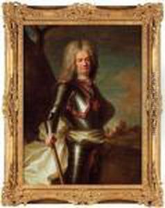 Portrait Of A Knight Of The Royal And Military Order Of St. Louis by Hyacinthe Rigaud