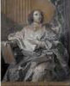 Portrait De Monseigneur De St Albain, Archeveque De Cambrai. by Hyacinthe Rigaud