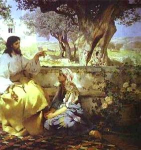 Christ In The House Of Martha And Mary Detail 1886 by Henryk Hector Siemiradzki