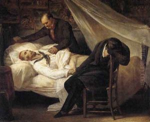 The Death of Gericault 1824 by Ary Scheffer