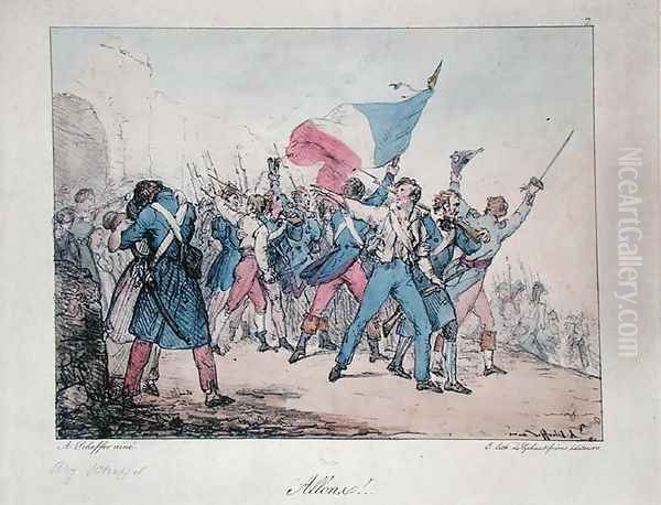 Allegory of the 1830 Revolution and the Marseillaise, engraved by the Gihaut brothers, 1830 - view 1