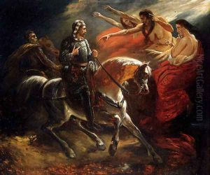 Macbeth Et Les Sorcieres by Ary Scheffer
