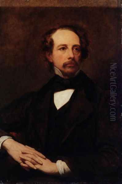 Portrait of Charles Dickens 1812-1870 1855 - view 1