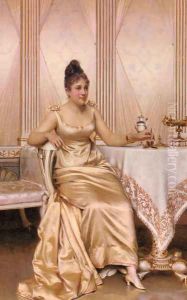 Afternoon Tea by Charles Joseph Frederick Soulacroix