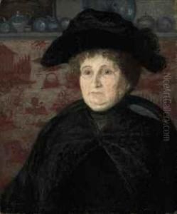 Portrait De Femme Au Tapis Chinois