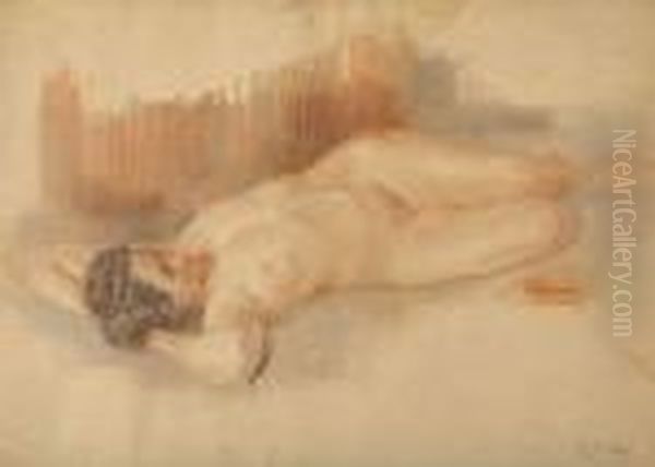 Liegender Frauenakt. - view 1