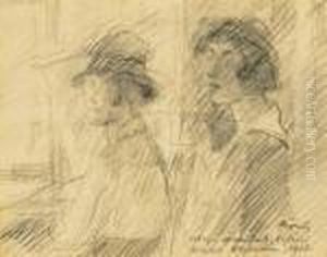 Traveling Acrobats by Jozsef Rippl-Ronai