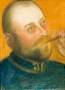 Portrait D'homme Au Cigare (probablement Le Frere De L'artiste)