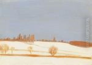 Winter (landscape In Somogy) by Jozsef Rippl-Ronai