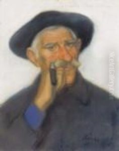 The Portrait Of Szomoru Friss Istvan by Jozsef Rippl-Ronai