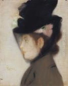 Parisian Woman In A Veil-hat , 1890s