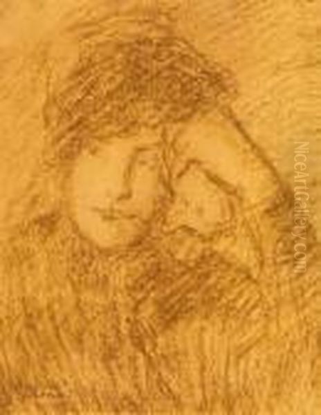 Woman Elbowing (a Sudden Impression) - view 1