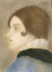 Ifju Holgy Portreja by Jozsef Rippl-Ronai