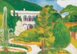 The Casino Of Herkulesfurdo by Jozsef Rippl-Ronai