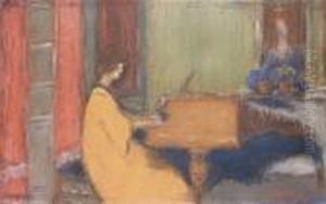 No A Zongora Mellett by Jozsef Rippl-Ronai