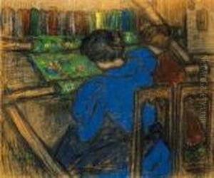 Embroidering Women, About 1894 by Jozsef Rippl-Ronai