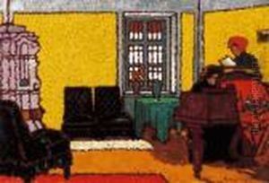 Yellow Piano Room Ii. by Jozsef Rippl-Ronai