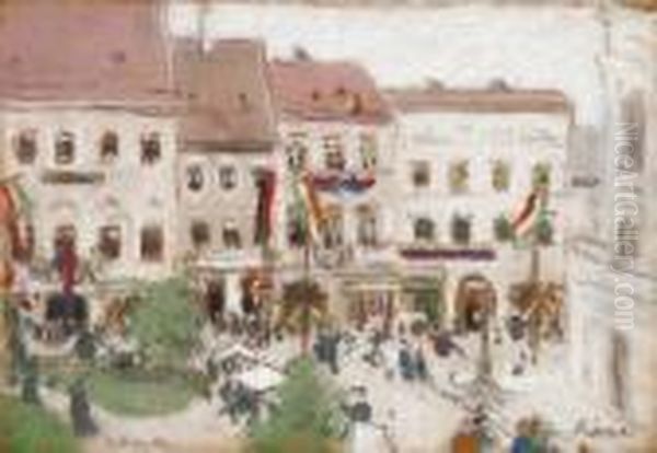 The Rakoczi - Celebration In
Kassa, 1903, July, 26. The 300th Anniversary Of The War Of Independence
Led By Ferenc Rakoczi - view 1