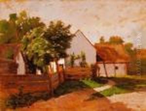 Sunny Houses by Jozsef Rippl-Ronai