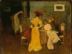 Ladies In Suite by Jozsef Rippl-Ronai