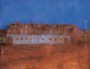 Detached Farm Under The Blue Sky by Jozsef Rippl-Ronai
