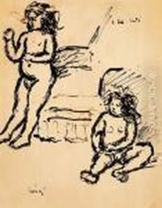 Girls by Jozsef Rippl-Ronai