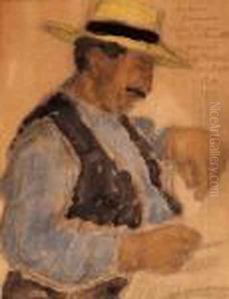Man In Yellow Hat - view 1