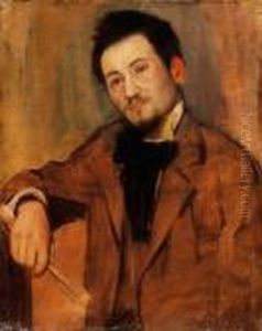 Portrait Of The Painter As A Young Man, About 1890 by Jozsef Rippl-Ronai