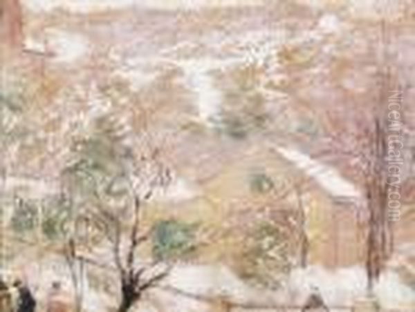 Winter Under Gellerthegy (view From The Studio) - view 1