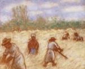 Summer In The Fields by Jozsef Rippl-Ronai