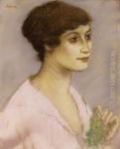 Woman With Grapes by Jozsef Rippl-Ronai