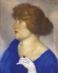 Blue - Dressed Lady by Jozsef Rippl-Ronai