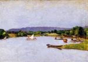 Waterside Landscape (lake Balaton) by Jozsef Rippl-Ronai
