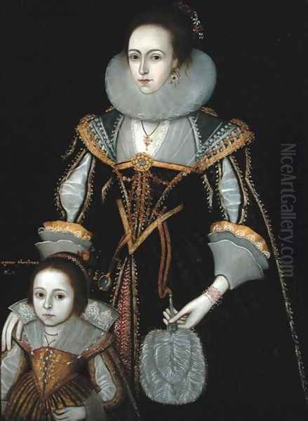 Portrait of Margaret Pheasant and her Mother, 1619 - view 1