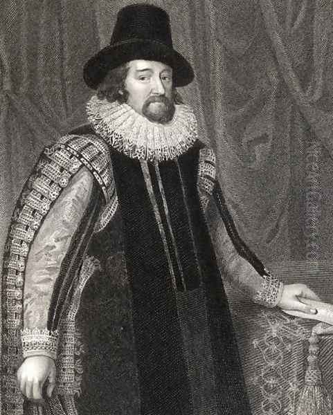 Portrait of Francis Bacon 1561-1626 Viscount St Albans, from Lodges British Portraits, 1823 - view 1