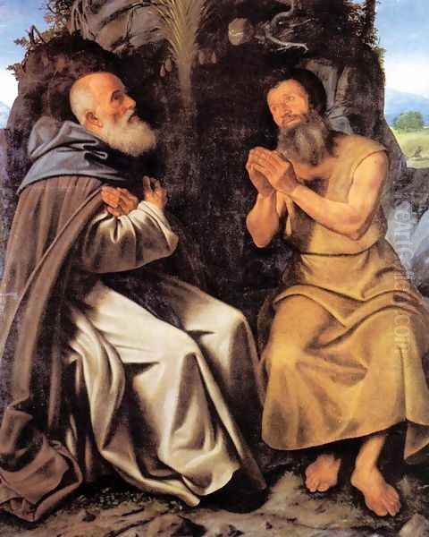St Anthony Abbot and St Paul c. 1510 - view 1