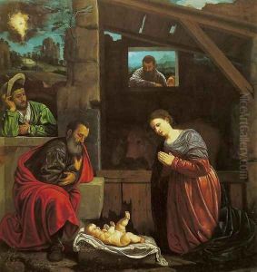 Adoration of the Shepherds (Adorazione dei pastori) by Giovanni Girolamo Savoldo