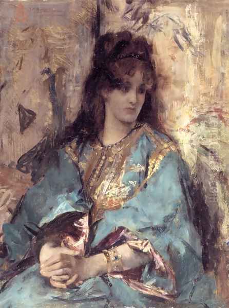 A Woman Seated in Oriental Dress - view 1