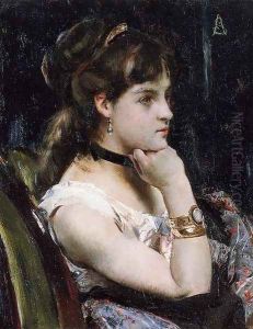 Woman Wearing a Bracelet