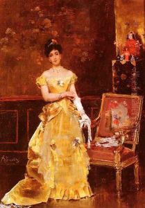 Preparing For The Ball by Alfred Stevens