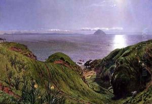 A View of Ailsa Craig and the Isle of Arran, 1860 by William Bell Scott