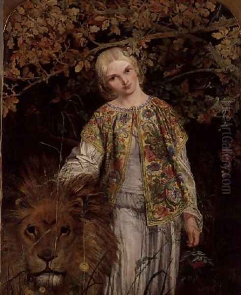 Una and the Lion, exh. 1860 - view 1