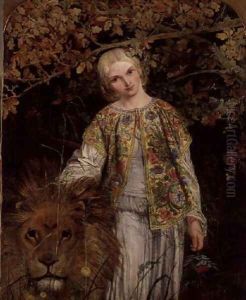 Una and the Lion, exh. 1860