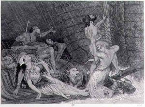 Tenth Day of Rain, proof for an 1872 edition of the Bible, 1872 by William Bell Scott