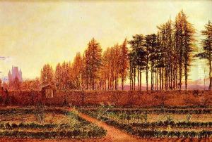 The Gloaming - a manse garden in Berwickshire by William Bell Scott