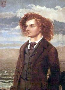 Portrait of Algernon Charles Swinburne 1837-1909 by William Bell Scott