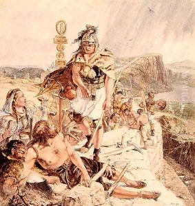 Study for Building the Roman Wall, c.1857 by William Bell Scott